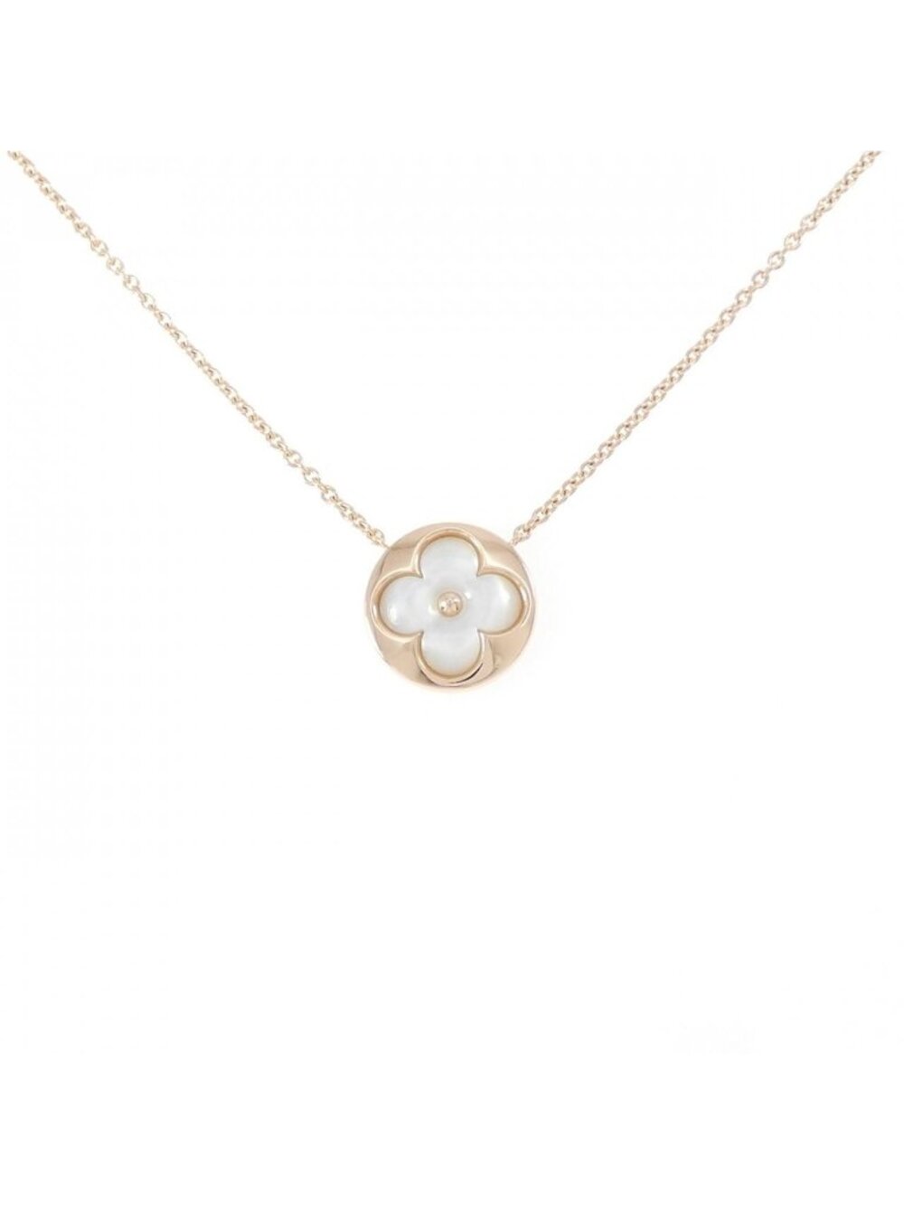 Louis Vuitton Pendentif Monogram Saint Nacre Necklace